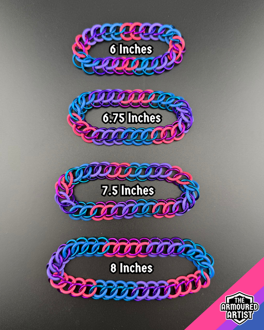 Bisexual Stretchy Chainmail Bracelets