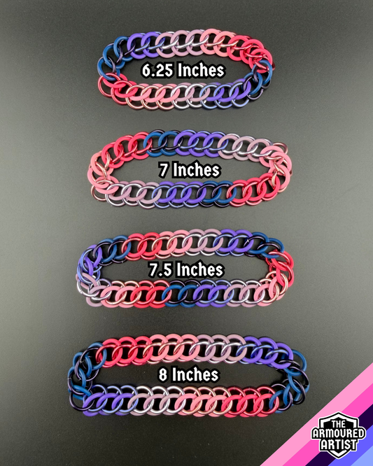 Omnisexual Stretchy Chainmail Bracelets