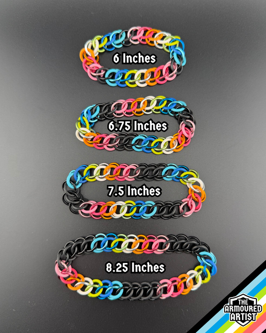 Queer Stretchy Chainmail Bracelets