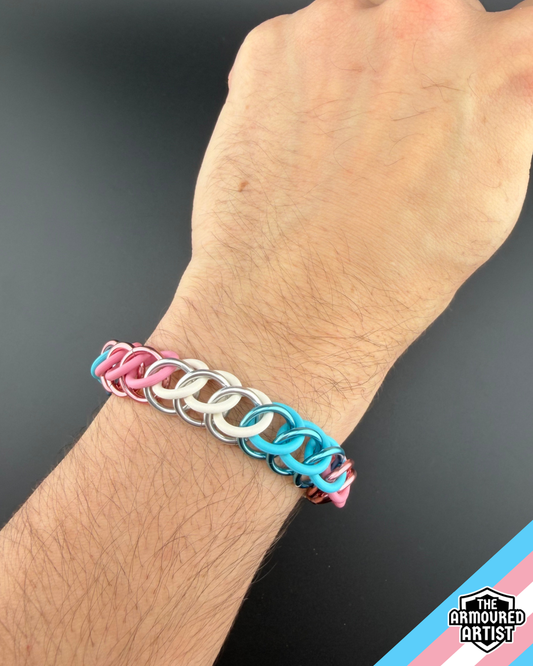 Transgender Stretchy Chainmail Bracelets
