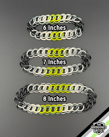 Agender Stretchy Chainmail Bracelets