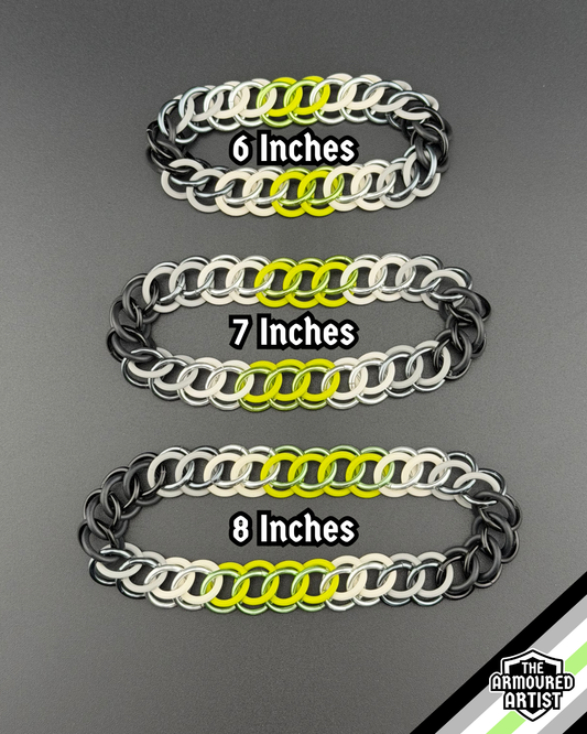Agender Stretchy Chainmail Bracelets