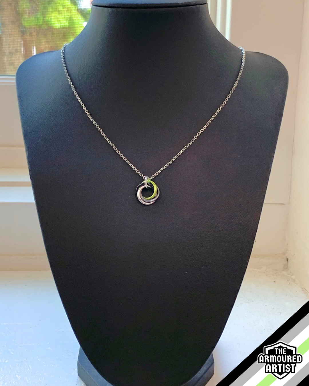 Agender Spiral Chainmail Necklaces