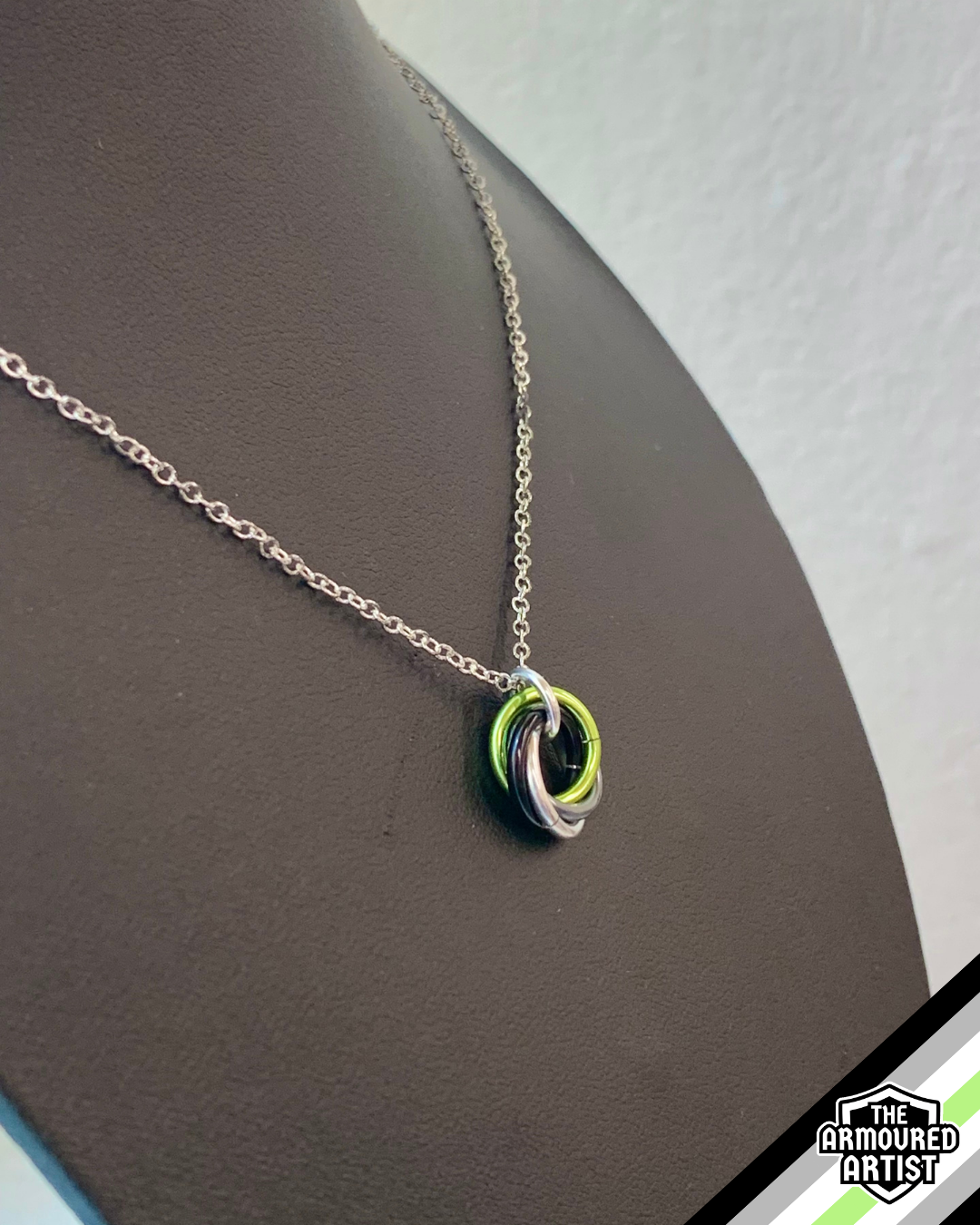 Agender Spiral Chainmail Necklaces