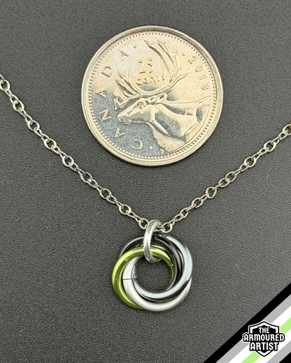 Agender Spiral Chainmail Necklaces