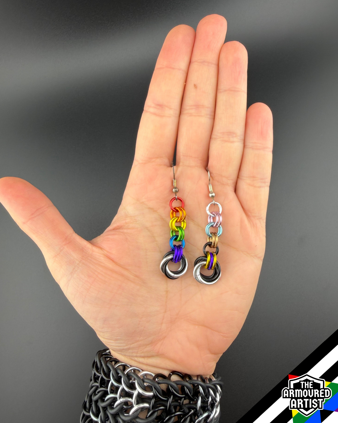 Ally (Progress Flag) Dangling Earrings