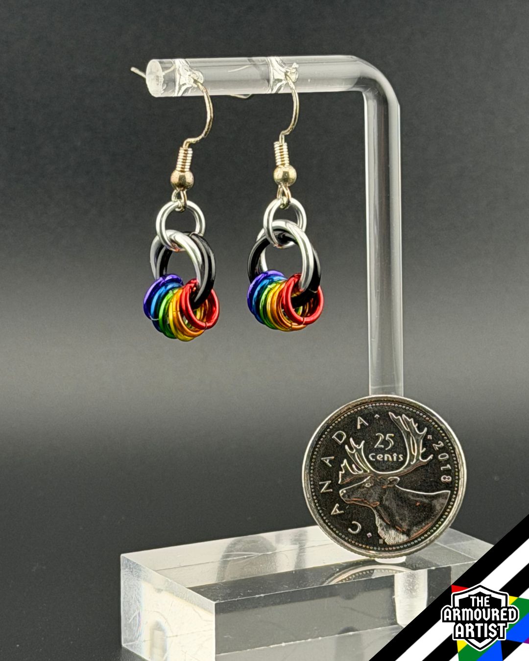 Ally (Classic Flag) Small Ringlette Earrings