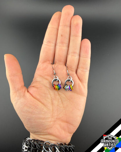 Ally (Progress Pride Flag) Small Ringlette Earrings