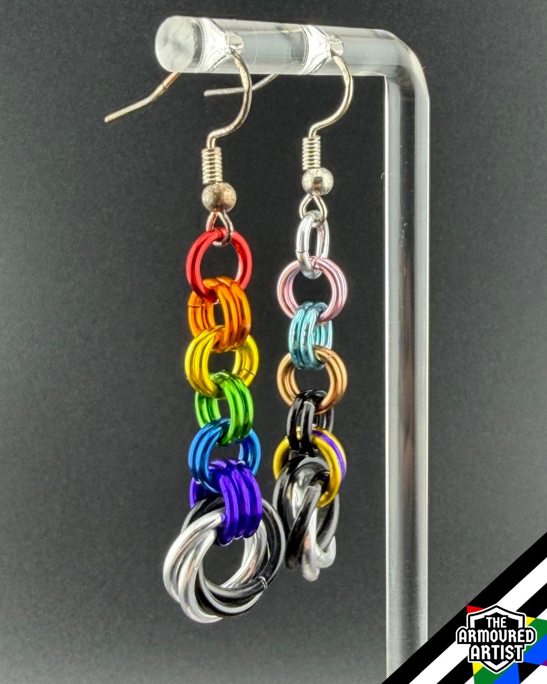 Ally (Progress Flag) Dangling Earrings