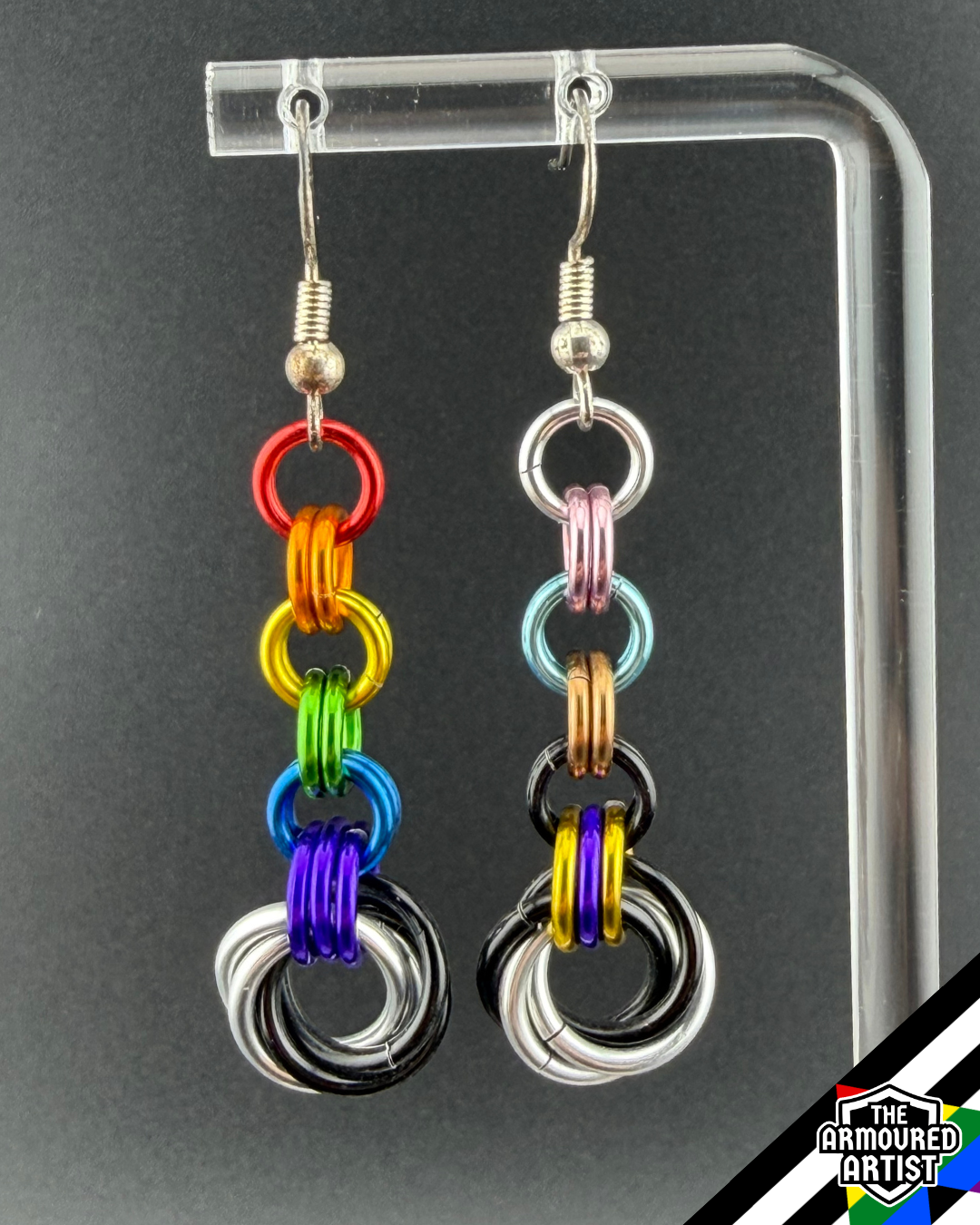 Ally (Progress Flag) Dangling Earrings