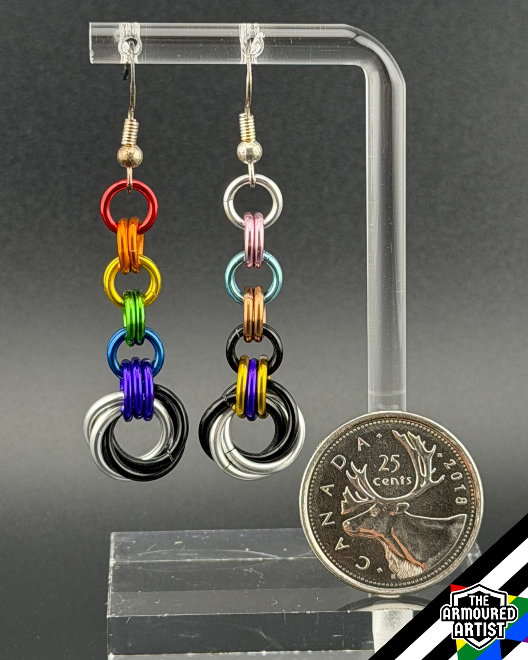 Ally (Progress Flag) Dangling Earrings