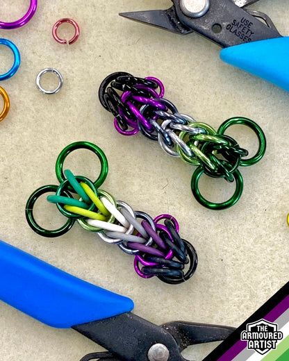 AroAce (Alternative Flag) Pocket Rocket Keychains/Necklaces