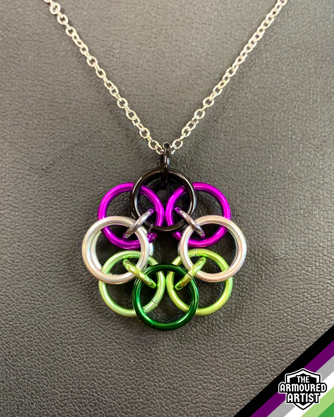AroAce (Alternative Flag) Helmchain Necklaces