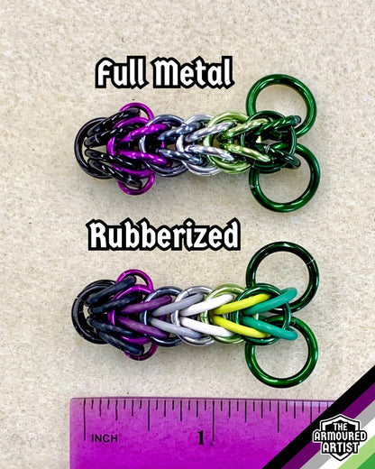 AroAce (Alternative Flag) Pocket Rocket Keychains/Necklaces