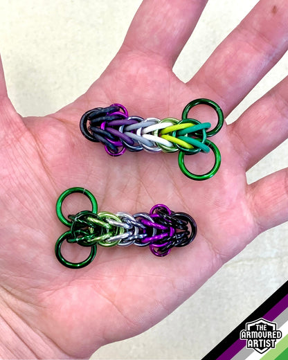 AroAce (Alternative Flag) Pocket Rocket Keychains/Necklaces