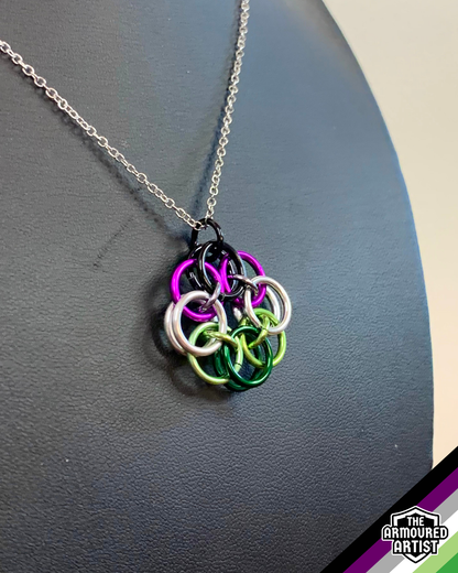 AroAce (Alternative Flag) Helmchain Necklaces