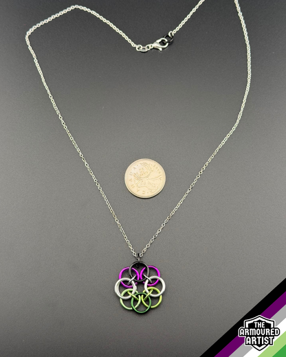 AroAce (Alternative Flag) Helmchain Necklaces