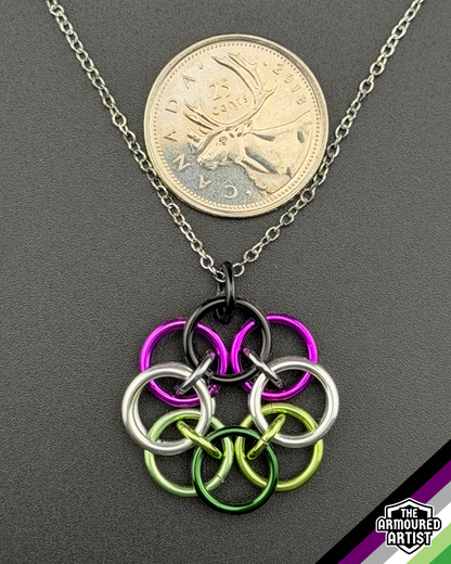 AroAce (Alternative Flag) Helmchain Necklaces