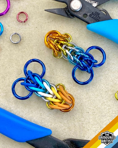 AroAce (Sunset Flag) Pocket Rocket Keychains/Necklaces