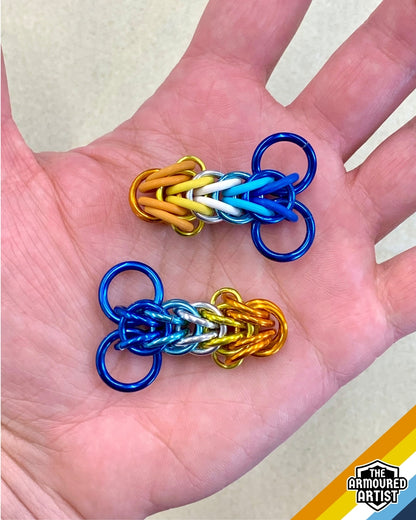 AroAce (Sunset Flag) Pocket Rocket Keychains/Necklaces