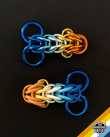 AroAce (Sunset Flag) Pocket Rocket Keychains/Necklaces