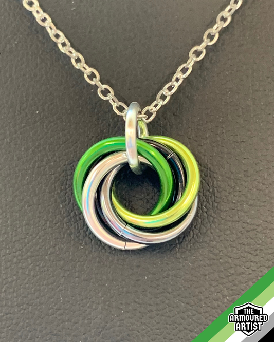Aromantic Spiral Chainmail Necklaces