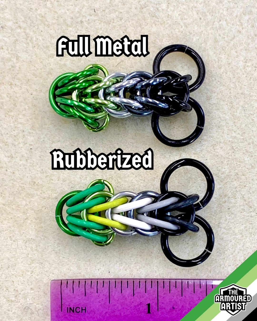 Aromantic Pocket Rocket Keychains/Necklaces