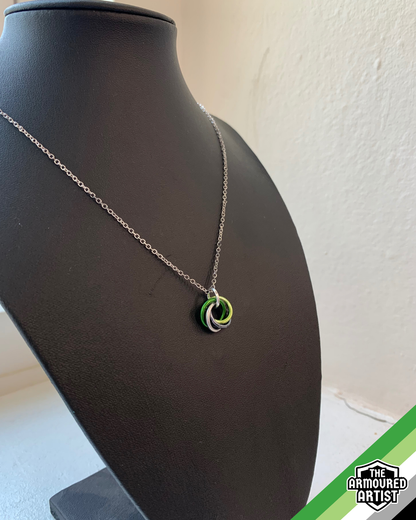 Aromantic Spiral Chainmail Necklaces