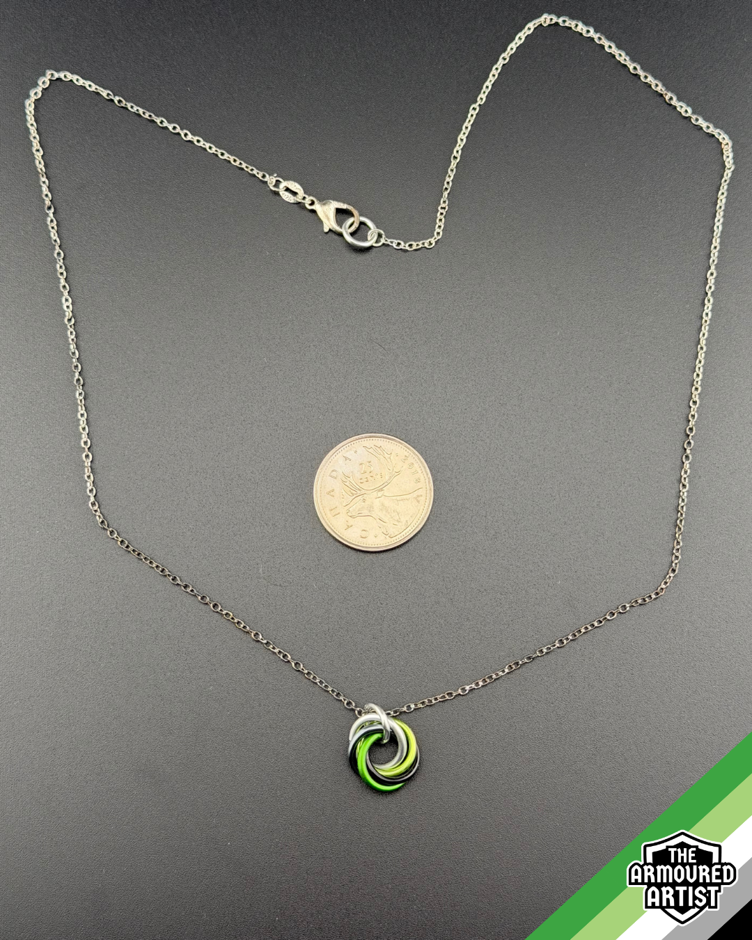 Aromantic Spiral Chainmail Necklaces
