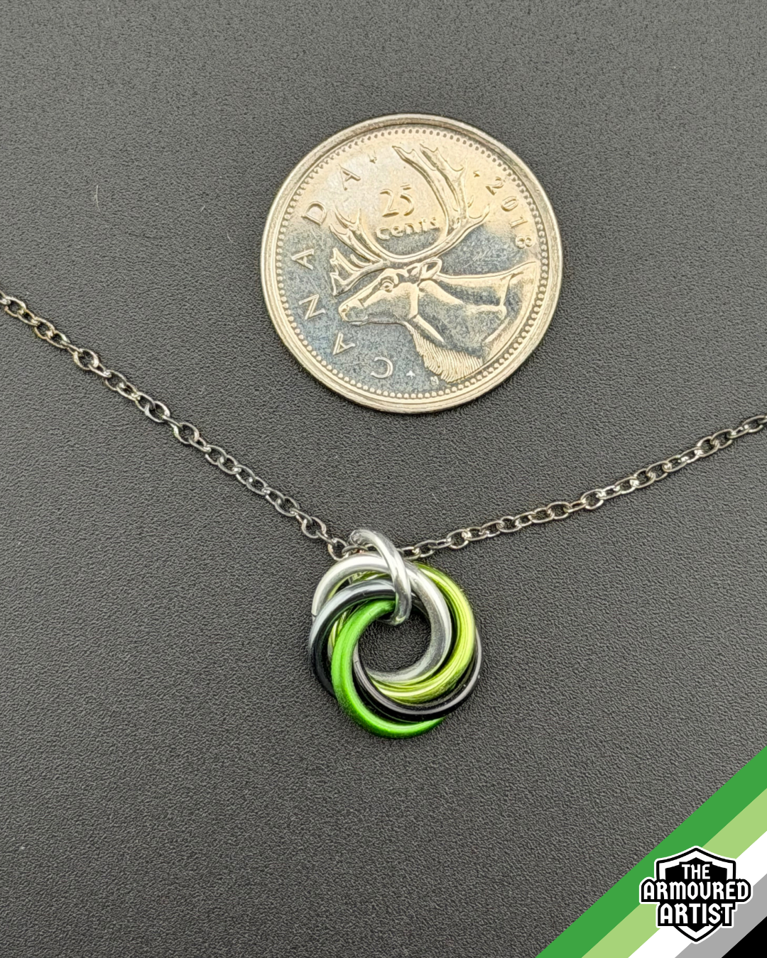 Aromantic Spiral Chainmail Necklaces