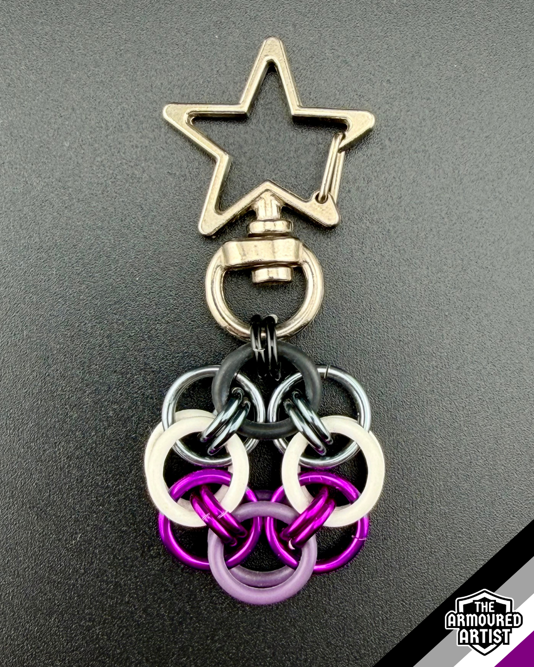 Asexual Flexible Helmchain Keychains
