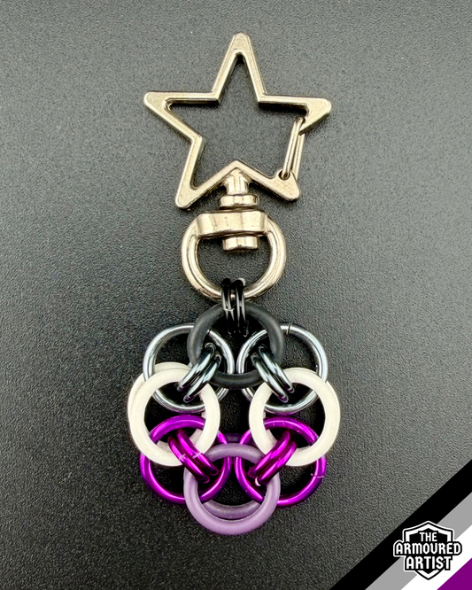 Asexual Flexible Helmchain Keychains