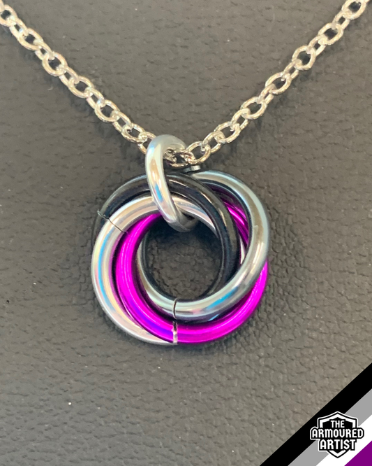 Asexual Spiral Chainmail Necklaces