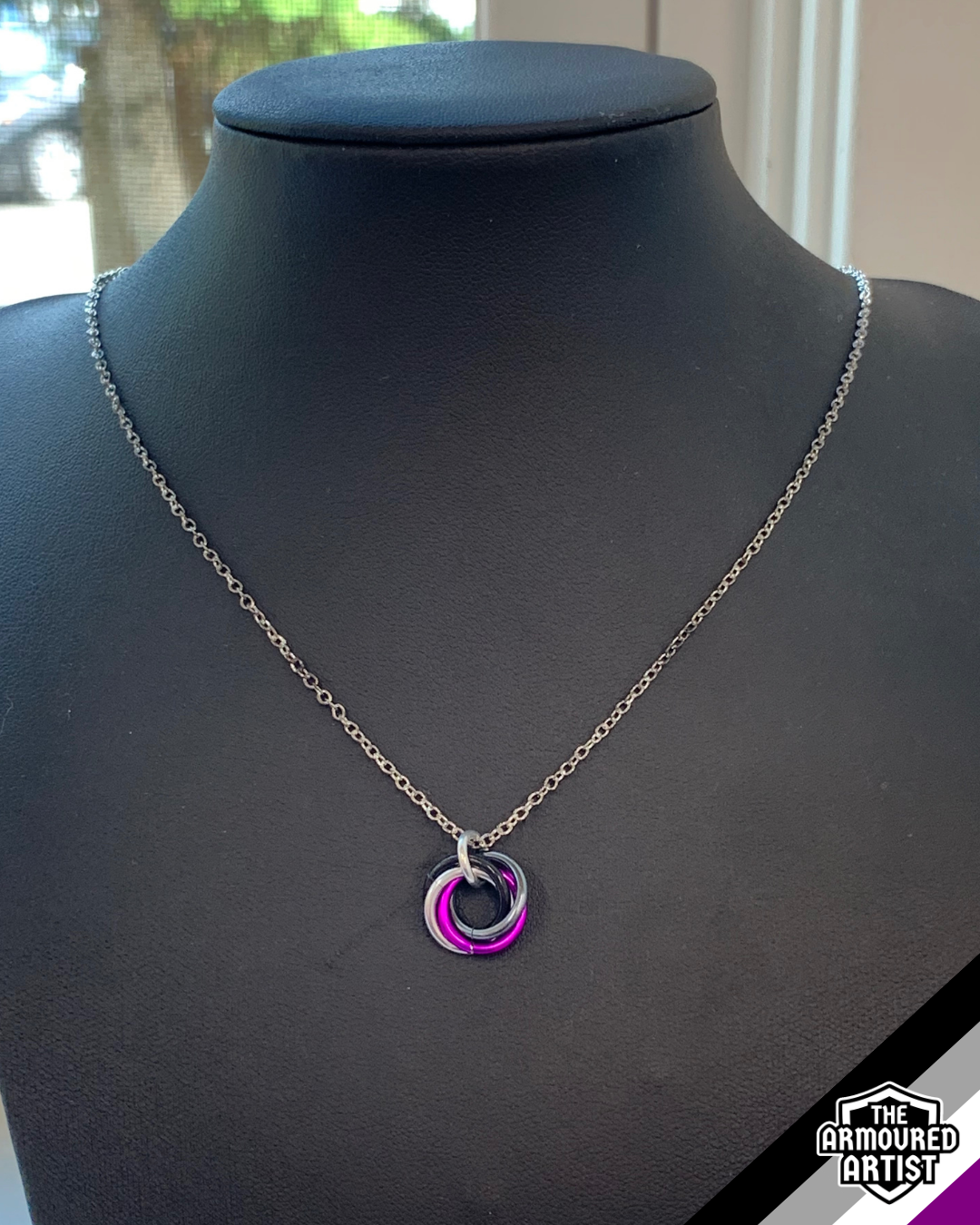 Asexual Spiral Chainmail Necklaces