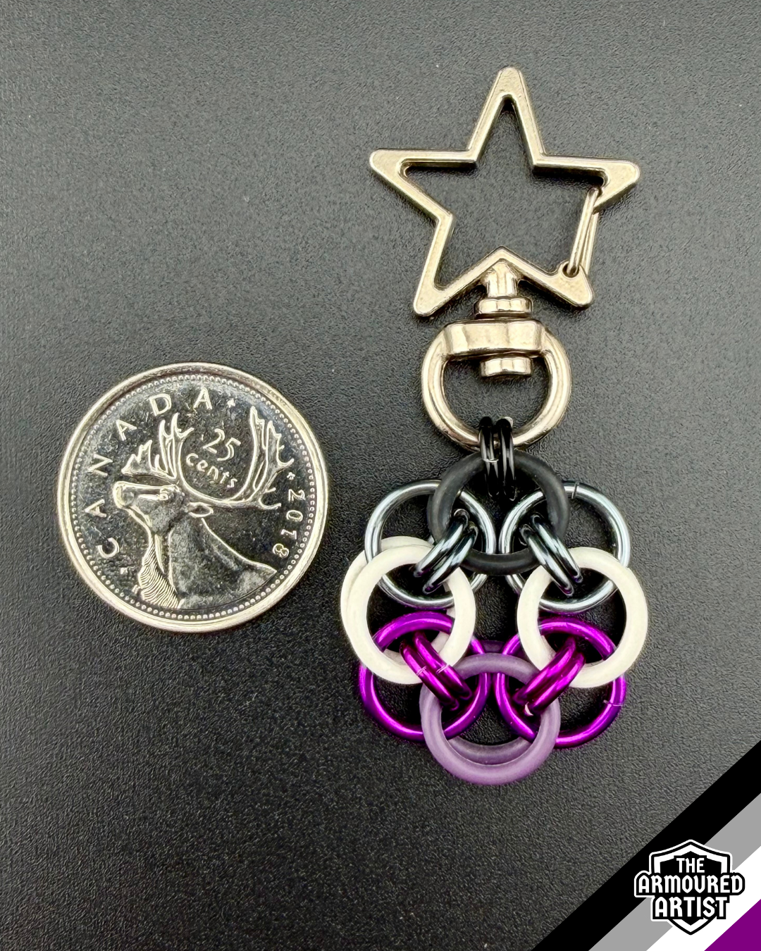 Asexual Flexible Helmchain Keychains