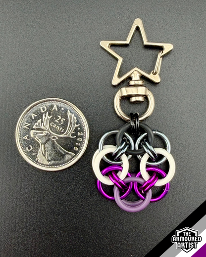 Asexual Flexible Helmchain Keychains