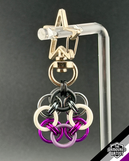 Asexual Flexible Helmchain Keychains