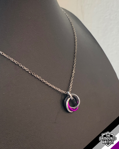 Asexual Spiral Chainmail Necklaces