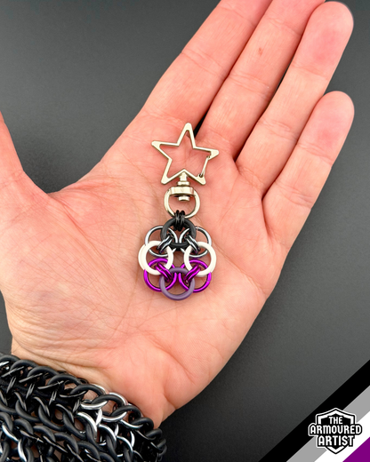 Asexual Flexible Helmchain Keychains