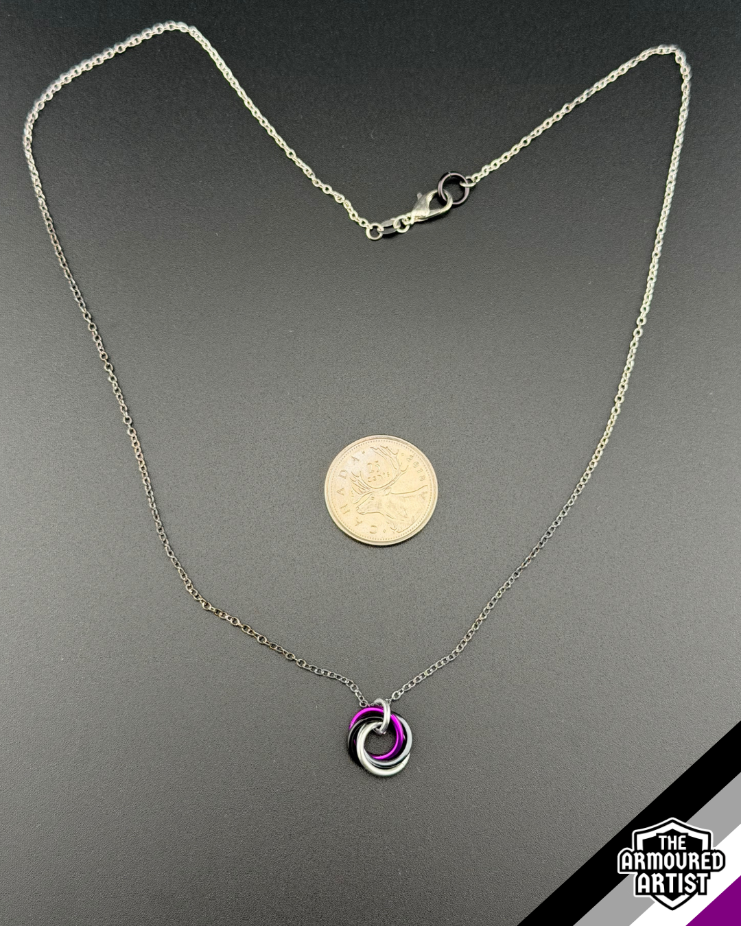 Asexual Spiral Chainmail Necklaces