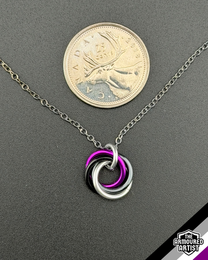 Asexual Spiral Chainmail Necklaces