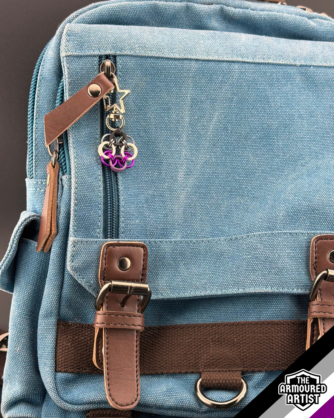 Asexual Flexible Helmchain Keychains
