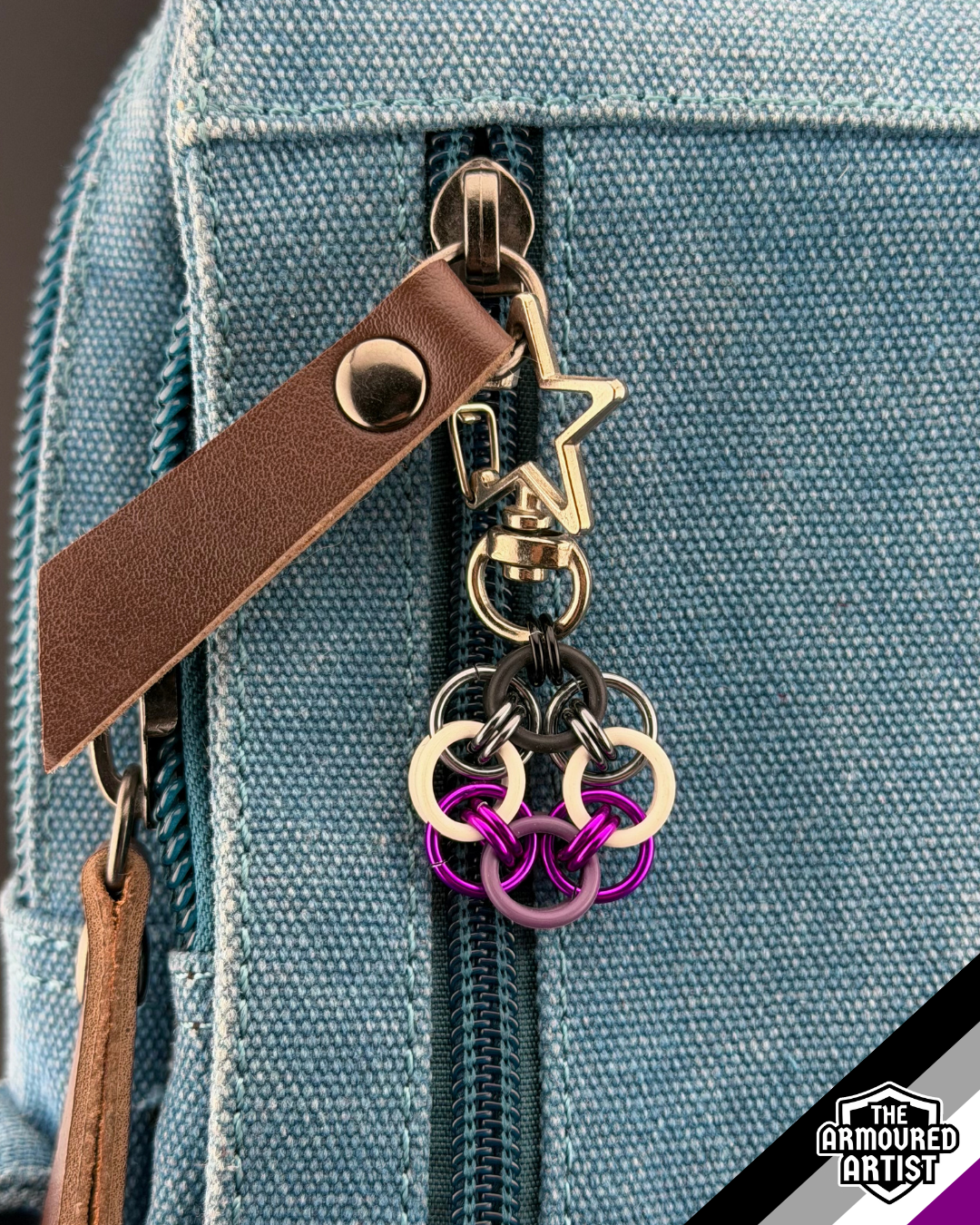 Asexual Flexible Helmchain Keychains