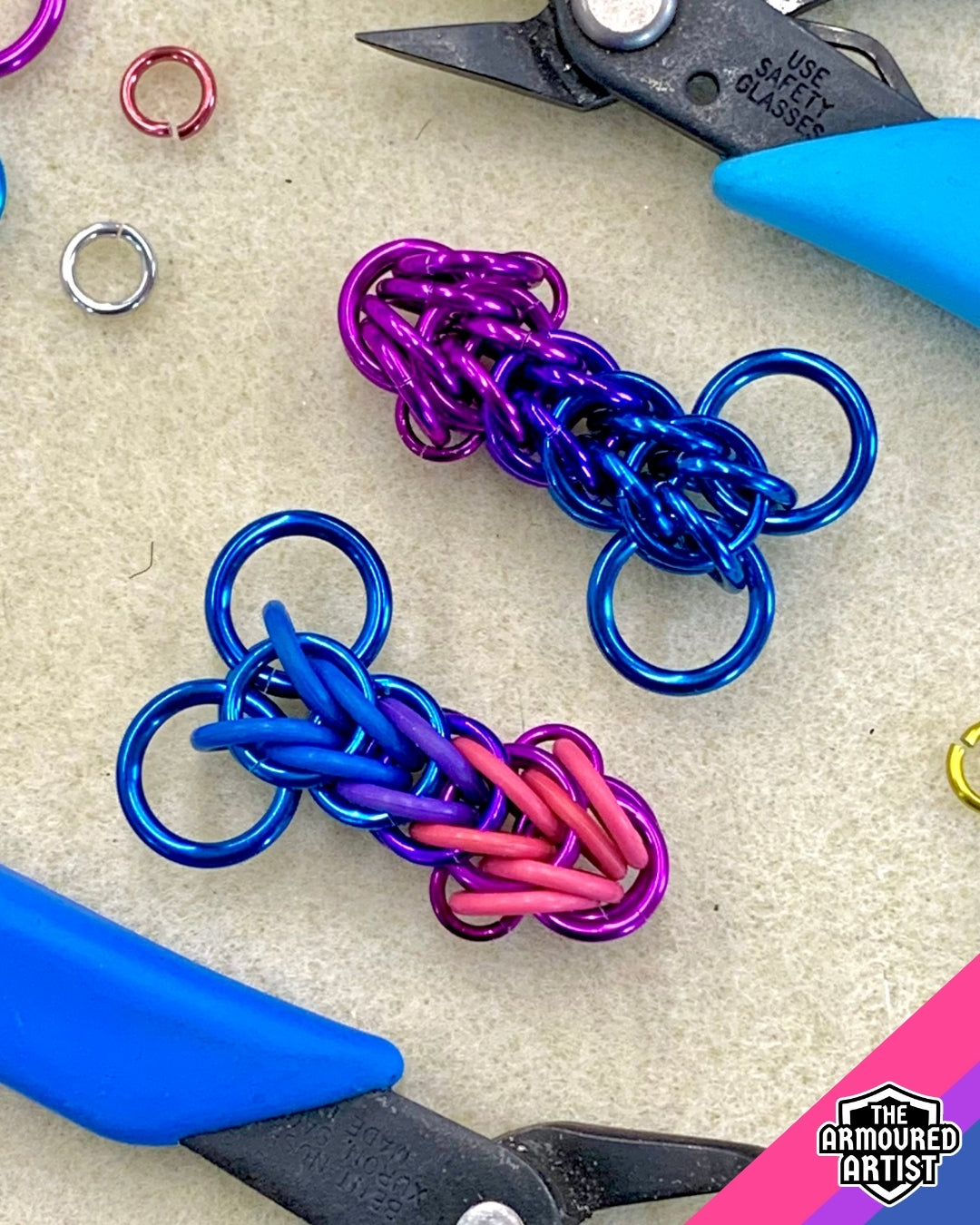 Bisexual Pocket Rocket Keychains/Necklaces