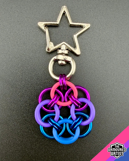 Bisexual Flexible Helmchain Keychains