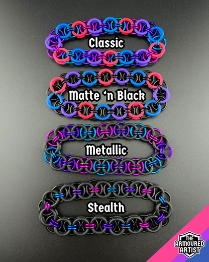 Bisexual Stretchy Helmchain Bracelets