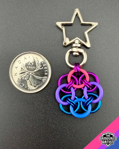 Bisexual Flexible Helmchain Keychains