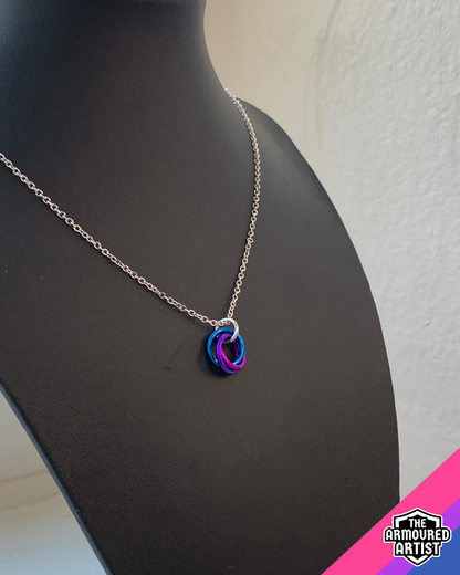 Bisexual Spiral Chainmail Necklaces