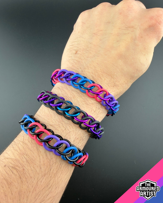 Bisexual Stretchy Chainmail Bracelets