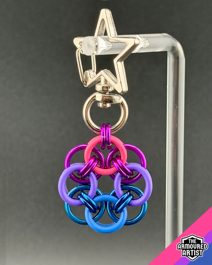 Bisexual Flexible Helmchain Keychains